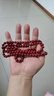 石玥珠宝高含量8mm紫金朱砂手串本命年护身符108颗佛珠手链男女士款礼物 实拍图
