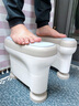 JCZS德国品牌蹲厕坐便凳蹲便改坐便器椅子神器老人孕妇辅助马桶 加厚加稳(PP硬垫款)-浅啡色 实拍图