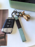 繁夏牛皮手绳车钥匙扣马蹄扣车载挂件高档手编防丢挂绳汽车链挂扣送礼 实拍图