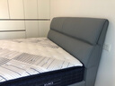 顾家家居（KUKA）京东家具三区弹簧床垫M1089撑腰垫·深睡1号+8136皮床 海盐蓝1.8 实拍图