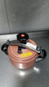 安玖 防爆高压锅家用燃气电磁炉新款户外便携小型压力锅迷你焖锅商用 2L咖啡色【安全防爆】 18cm 实拍图