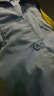 锦万泽 夏季工作服男女夏装薄款长袖套装工人劳保服车间工厂服定制 蓝色夏季长袖上衣 001 XL (175) 实拍图