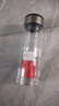 【⭐京东物流配送】高硼硅双层玻璃杯大容量泡茶杯水杯子茶水分离 【双层加厚】茶杯 350ml 1只 实拍图