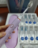 康佳智能电动牙刷成人学生儿童情侣声波牙刷自动充电牙刷洁牙仪器生日礼物教师中秋节礼物实用送男女友 升级款紫色-15大洁牙方案+送独立旅行盒+8个刷头 实拍图