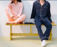 京东京造【10A抑菌】A类一等品50支纯棉情侣睡衣女男春家居服浅粉 M 实拍图