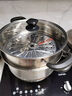 美厨（maxcook）304不锈钢蒸锅32CM 三层复底 燃气炉电磁炉通用MCZ1505 实拍图
