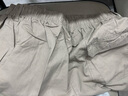 啄木鸟（TUCANO）短裤男士夏季纯棉潮流百搭纯色运动薄款透气七分裤子 浅灰 3XL 实拍图