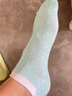 欧蓝薇雅（OULANWEIYA）袜子女士短筒袜韩版夏季透气薄款船袜少女学生白色日系春秋网眼袜 2双颜色随机发 2双 均码 实拍图