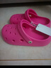 朴西沙滩休闲洞洞鞋女士EVA厚底增高情侣凉鞋男 树莓粉 39-40  实拍图