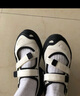 斐乐（FILA）FUSION斐乐玛丽珍凉鞋女鞋新款凉拖魔术贴海螺沙滩鞋 微白/黑-WB 35.5 实拍图