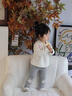 班喜迪女童打底裤秋装2025新款儿童休闲长裤春秋款外穿公主洋气宝宝裤子 灰色 80 实拍图