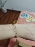 珍·尚银【中国黄金授权】四叶草银手链女生日礼物纪念日送女友妈妈饰品 四叶草手链-红 实拍图