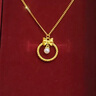 中国黄金（CHINA GOLD）足金硬金在逃公主珍珠套链黄金项链5G送女友老婆七夕节情人节礼物 净金重约4.8g 实拍图