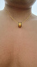 周六福足金999简约侧身链黄金项链女生日礼物计价AA050784 约4g 45cm 实拍图