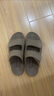 百丽软底吐司拖外穿男2025夏牛皮魔术贴拖鞋凉鞋8GG01BT5 黄色1代  41 实拍图