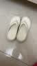 朴西夏季厚底增高人字拖鞋女士外穿踩屎感 珍珠白  35-36 实拍图