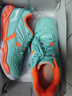 李宁羽毛球鞋全能王小羽男女鞋耐磨训练鞋专业抗扭减震运动鞋（标楦） 电光蓝/荧光耀橙AYTM079-14 40 实拍图