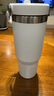 STANLEY拎拎杯吸管杯水杯保温杯大容量办公车载不锈钢杯子887ML-霜白 实拍图