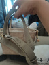 蔻驰（COACH）【官方授权店】女士city15小号单肩斜挎包托特包PVC配皮送女友 CW032IMXDM浅卡其色 实拍图