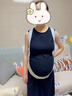棉花会托腹带孕妇专用孕中晚期反重力仿生双手防下坠护腰保胎带高弹可调 柔羽蓝·L码【建议140-180斤】 晒单实拍图
