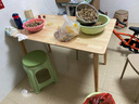 家逸实木餐桌家用饭桌子会议洽谈桌小户型餐厅家具长方形1.2米单桌 实拍图