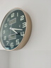 北极星（POLARIS）夜光钟表自动对时挂钟客厅时尚家用简约2025新款智能时钟挂墙 金绿色-静音走时款日历星期温湿 12英寸直径30.5厘米 实拍图