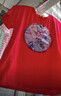 动物城兔子狐狸男女儿童哪吒t恤变色亮片爱莎长袖宝宝纯棉上衣服 大红色 哪吒变 130 （建议身高120-130cm） 实拍图