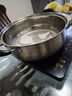 蒂洛克304不锈钢加厚火锅锅家用涮火锅盆锅具大容量燃气电磁炉专用汤锅 【304不锈钢】 30cm 正304不锈钢 实拍图