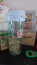 特百惠（Tupperware）茶韵500ML塑料杯男女士学生夏季运动水杯子户外便携大容量 冰水蓝 实拍图