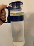 怡万家（iwaki）冷水壶茶具耐热玻璃凉水壶家用大容量玻璃杯果汁壶 【玛瑙蓝】1.3L 实拍图