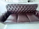 源氏官方旗舰2025新款美式沙发真皮油蜡皮复古风格客厅实木别墅家具法 耐磨超仟皮 四人位 全国联保四人2.80M长抱枕 实拍图