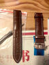 天梭表带1853力洛克原装款皮带真皮手表带T006/T41男女T063俊雅19 TS棕色白线+玫瑰金蝴蝶扣 19毫米【表带接口宽度】 实拍图