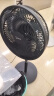美的（Midea）【超级单品】七叶轻音立式电风扇家用柔风落地扇台式桌面小型风扇大风量节能摇头宿舍电扇 SAF30AB 实拍图