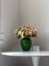 京东鲜花绿色陶瓷花瓶摆件新中式高级感复古冰裂纹插花水养花器桌面装饰 实拍图