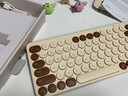 B.O.W无线蓝牙三模键盘鼠标套装轻薄便携办公USB充电键鼠适用ipad苹果平板手机笔记本电脑外设打字静音 奶咖色丨三模键盘丨充电版 实拍图