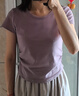 森马（Semir）短袖t恤女短款紧身夏季圆领正肩上衣V领收腰套头衫109324100003 实拍图