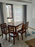 优卡吉餐桌简约实木餐桌椅组合小户型西餐台饭桌HQ-610 1.3米1+4胡桃色 实拍图