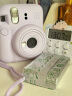 富士（FUJIFILM）instax mini12 miniSE 3寸相纸一次成像相机Mini12/se立拍立得一次成像相机 礼物旅游拍立得相机 mini12 鸢尾紫 套餐一（官方标配+白边相纸10张 实拍图