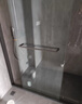 不锈钢淋浴房隔断定制一字型简易干湿分离卫生间移门整体浴室玻璃 【升级版】304不锈钢钛金-包安装 8mm钢化-送货上门包安装 实拍图