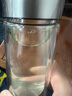 希诺（heenoor）希诺茶水分离新品男士高端磁吸式玻璃杯茶具双层防漏保温泡茶水杯 磁吸款：7013本色370ml-带防伪码 实拍图