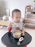 COOKSS儿童勺子宝宝学吃饭PPSU叉勺弯头婴儿硅胶短柄训练辅食勺 实拍图