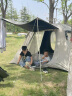 牧高笛（MOBIGARDEN）零动155自动帐篷 户外露营防晒大门厅帐篷黑胶 NX24561044 大象灰 实拍图
