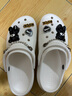 卡骆驰crocs经典云朵老爹鞋洞洞鞋时尚百搭女鞋拖鞋一脚蹬|206750 白色-100(含智必星) 40 (260mm) 实拍图