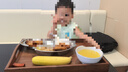 五和（WUHE）辅食碗儿童餐具宝宝吃饭碗卡通带手柄婴幼儿碗耐树脂食品级防烫 小猪佩奇单柄碗400ML+勺子 实拍图