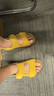 百丽（Belle）张凌赫同款smiley联名快乐吐司1代升级版女勃肯凉鞋D7X1DBL5 黄色-女款 （1代升级版） 37 (235mm) 实拍图