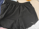 安踏速干|运动短裤女士夏季款冰丝凉感透气健身跑步训练瑜伽五分裤子 【速干-斜插口袋】黑色7505-1 2XL 实拍图