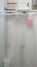 未来式浴室高档浴帘EVA防水防霉干湿分离卫生间隔断防水布洗澡免打孔 磨砂蚕丝(EVA-双侧磁吸) 浴帘无杆：帘宽150x高180+挂钩 实拍图