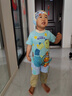 B.Duck小黄鸭儿童泳衣男女宝宝连体防晒耐氯1-3岁婴幼儿游泳衣【A类】 实拍图