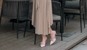 CHARLES&KEITH缎面蝴蝶结尖头高跟凉鞋女CK1-60361556 Light Pink浅粉色 39 实拍图