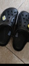 卡骆驰crocs洞洞鞋贝雅男鞋女鞋轻便耐磨一脚蹬拖鞋休闲鞋|10126 黑色-001 45 (290mm) 实拍图